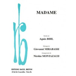 Partition MADAME Agnès BIHL