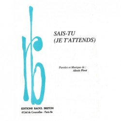 Partition SAIS TU (JE T'ATTENDS) MATHILDE