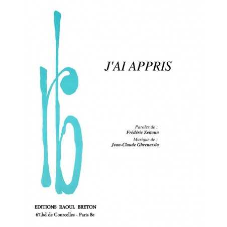 J'AI APPRIS