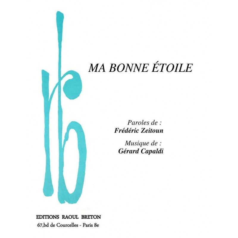 Partition MA BONNE ÉTOILE Frédéric ZEITOUN
