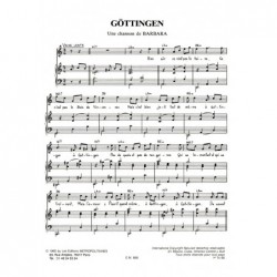 Partition GOTTINGEN BARBARA PDF