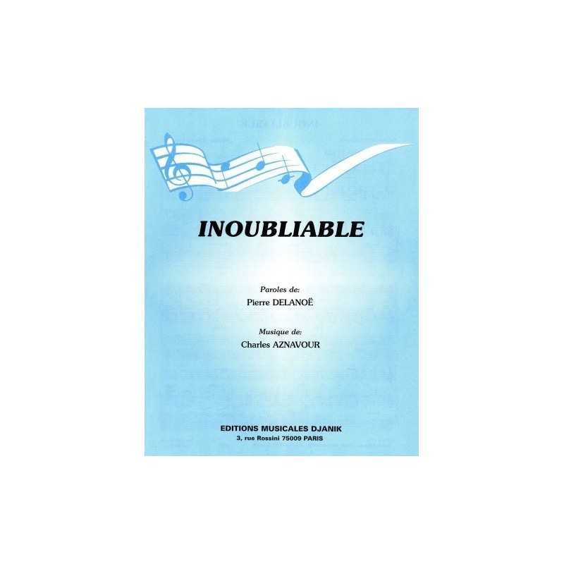 Partition INOUBLIABLE Charles AZNAVOUR
