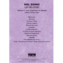 MEL BONIS - LES MÉLODIES VOLUME 2