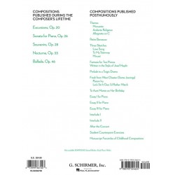 SAMUEL BARBER - COMPLETE PIANO MUSIC
