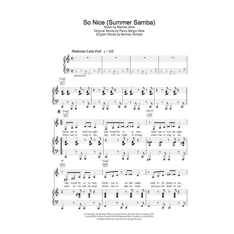 SO NICE (SUMMER SAMBA)