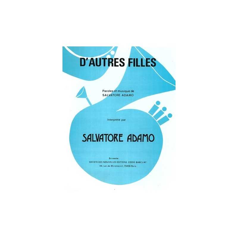 Partition D'AUTRES FILLES Salvatore ADAMO