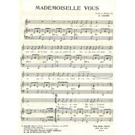 MADEMOISELLE VOUS