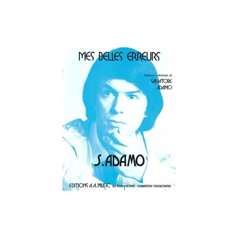 Partition MES BELLES ERREURS Salvatore ADAMO