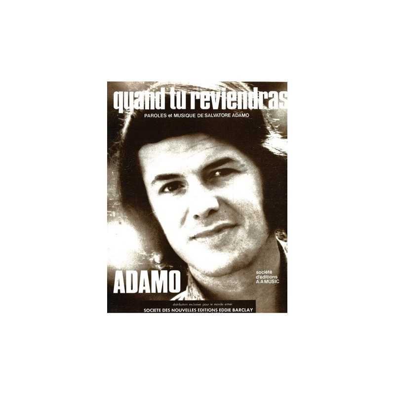 Partition QUAND TU REVIENDRAS Salvatore ADAMO
