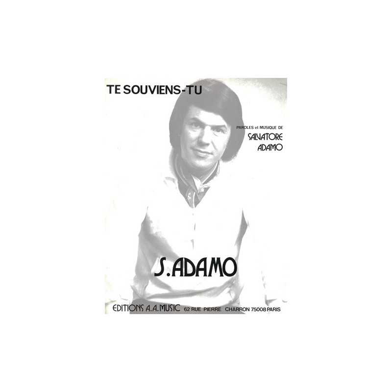 Partition TE SOUVIENS-TU Salvatore ADAMO