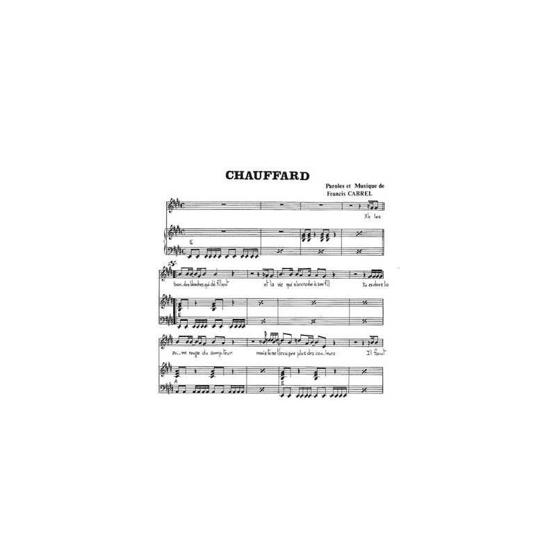 Partition CHAUFFARD Francis CABREL