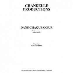 Partition DANS CHAQUE CŒUR Francis CABREL
