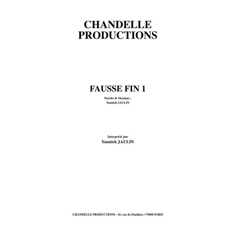 Partition FAUSSE FIN 1 Yannick JAULIN