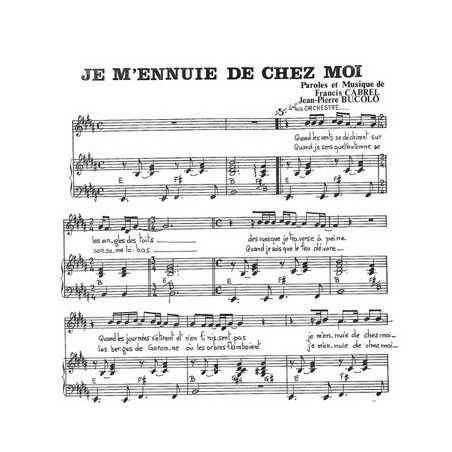 JE M'ENNUIE DE CHEZ MOI