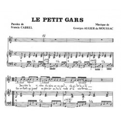 Partition LE PETIT GARS Francis CABREL