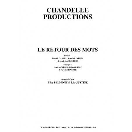 LE RETOUR DES MOTS