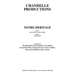 sheet music NOTRE HERITAGE Francis CABREL Gilles GUERIF