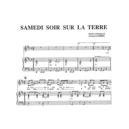 SAMEDI SOIR SUR LA TERRE