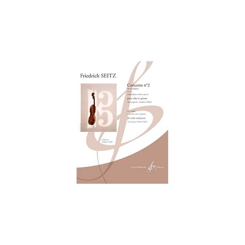 Partition CONCERTO EN UT MAJEUR OPUS 13 Friedrich SEITZ
