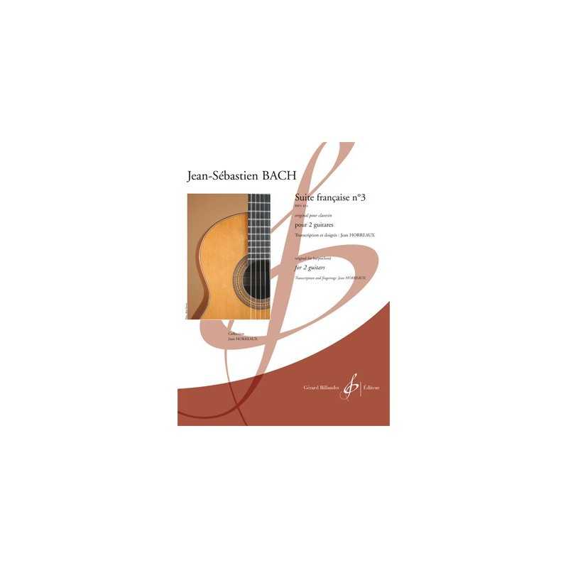 Partition SUITE FRANÇAISE BWV 814 Jean-Sébastien BACH