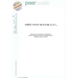 Sheet music ADIEU SAINT-JEAN DE LUZ Luis MARIANO