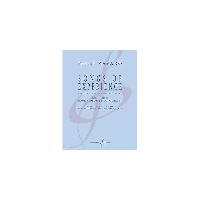 Partition SONGS OF EXPERIENCE Pascal ZAVARO