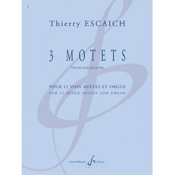 Partition 3 MOTETS Thierry ESCAICH