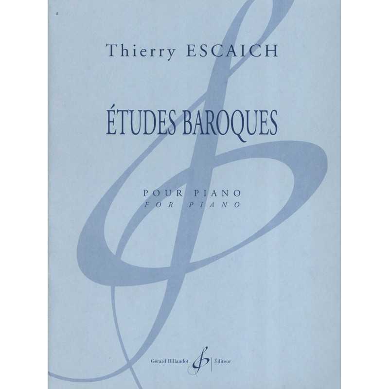 Sheet music ÉTUDES BAROQUES Thierry ESCAICH