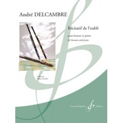 Partition RÉCITATIF DE L'OUBLI André DELCAMBRE