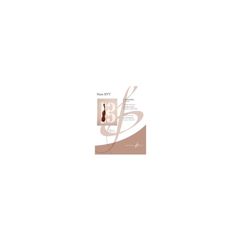 Partition CONCERTINO EN LA MINEUR OPUS 31 Hans SITT