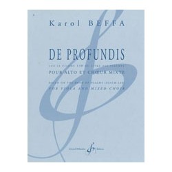 Partition DE PROFUNDIS Karol BEFFA