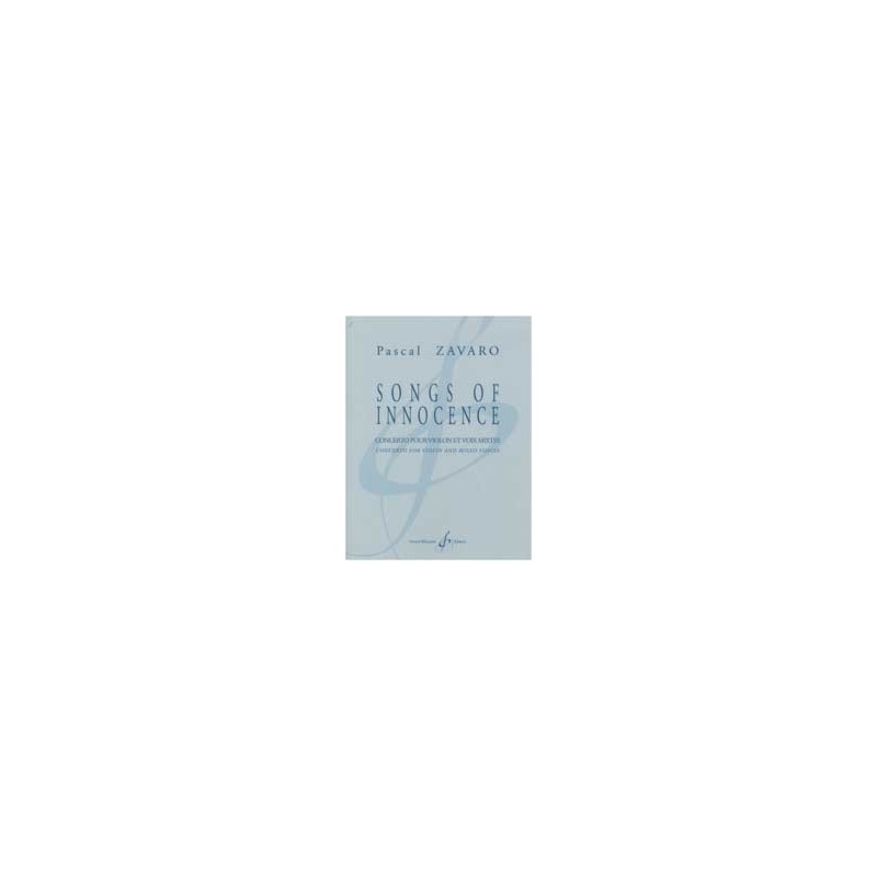Formation SONGS OF INNOCENCE Pascal ZAVARO
