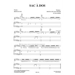 Sheet music SAC À DOS BIGFLO & OLI