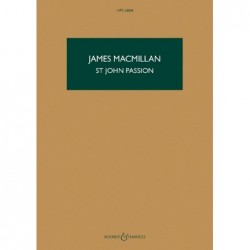 Partition ST JOHN PASSION MACMILLAN James