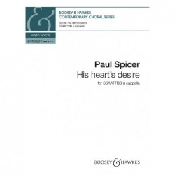 Partition HIS HEART'S DESIRE SPICER Paul