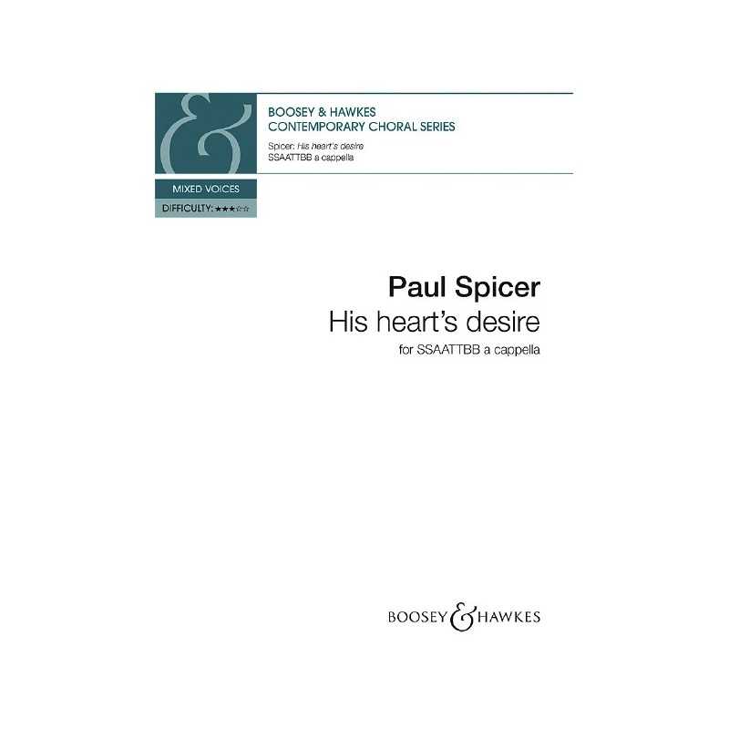 Partition HIS HEART'S DESIRE SPICER Paul