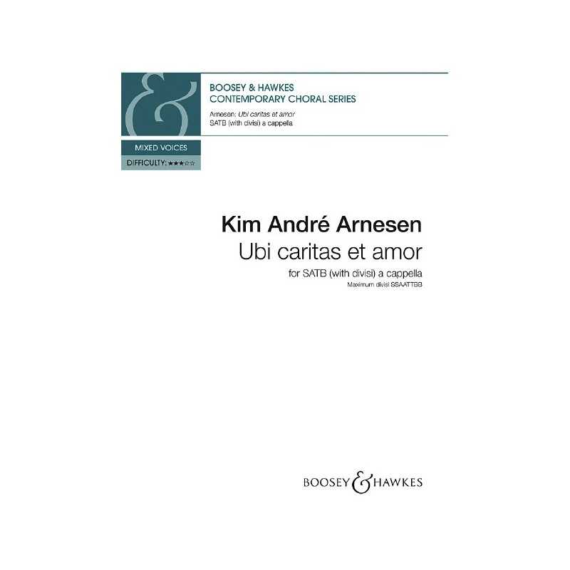 Partition UBI CARITAS ET AMOR (SATB) ARNESEN Kim André