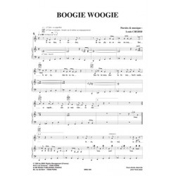Sheet music BOOGIE WOOGIE Louis Chedid