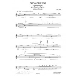 CANTOS SECRETOS (PRIÈRE D'EMPRUNT)