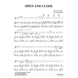 Sheet music OPEN AND CLOSE Fela Kuti