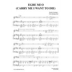 Partition EGBE MI O (CARRY ME IWANT TO DIE) Fela Kuti