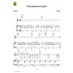 Partition CINQ HEURES ET QUART Calogero