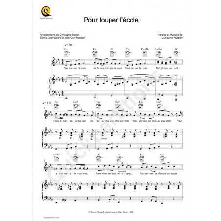 POUR LOUPER L'ÉCOLE