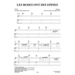 Sheet music LES ROSES ONT DES ÉPINES MAITRE GIMS