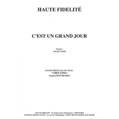 C'EST UN GRAND JOUR