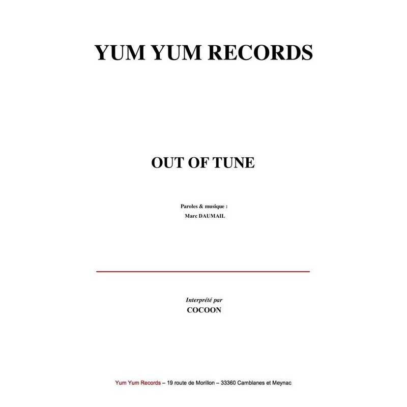 Sheet music OUT OF TUNE COCOON pdf