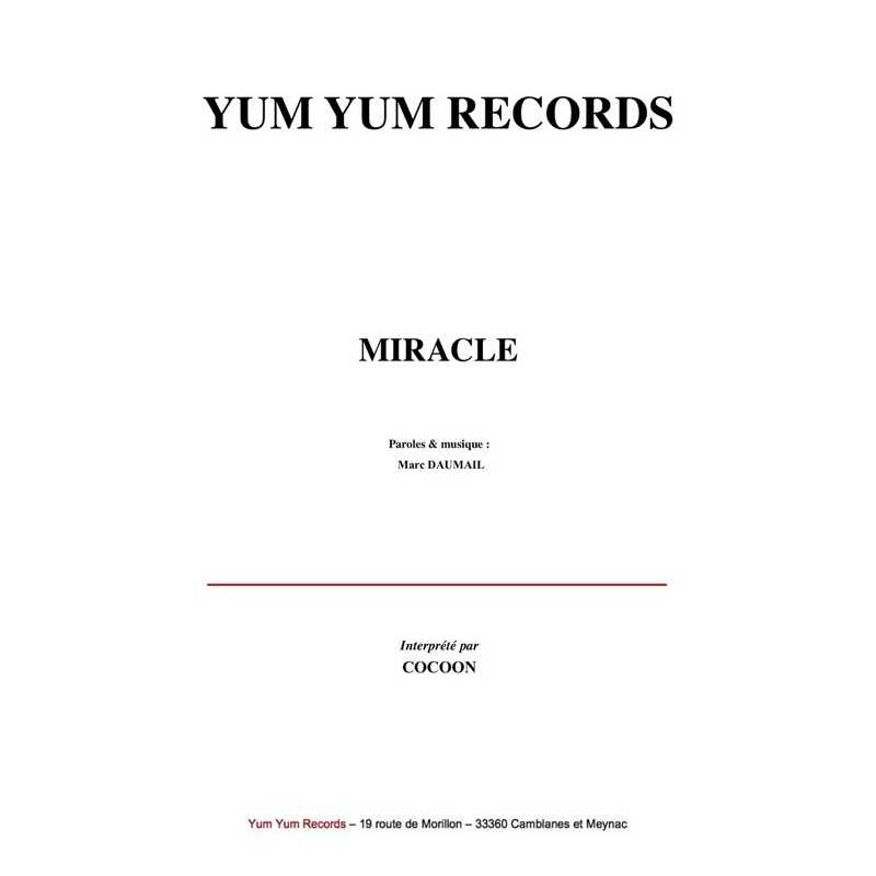 Sheet music MIRACLE COCOON pdf
