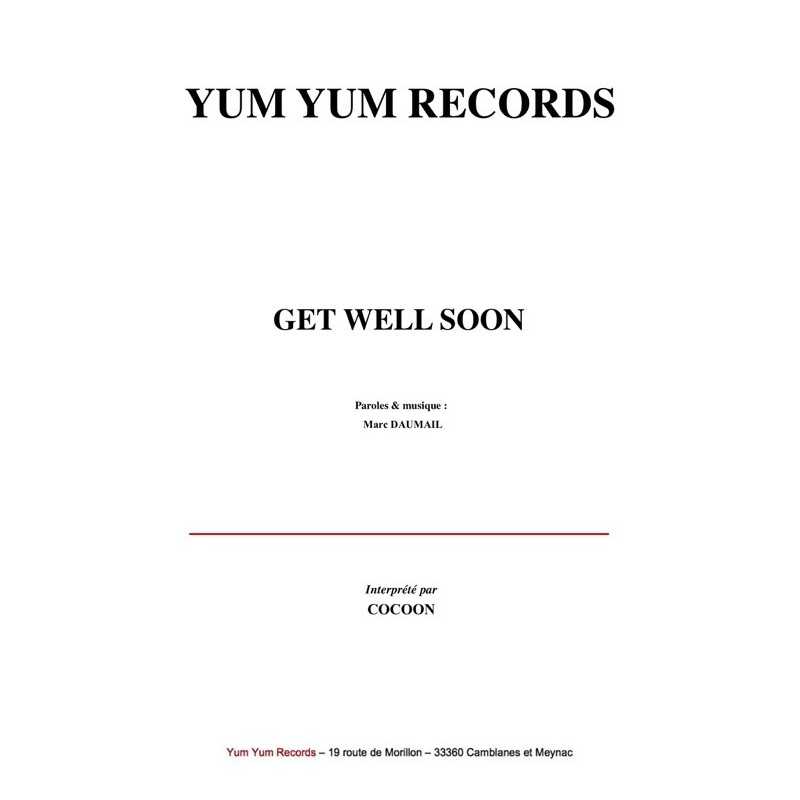 Sheet music GET WELL SOON COCOON pdf