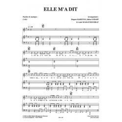 Sheet music ELLE M'A DIT CALI