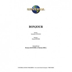 Partition BONJOUR Roman KOUDER